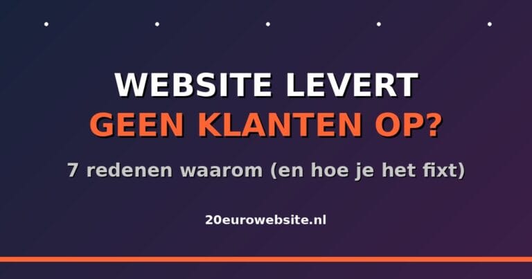 featured website geen klanten