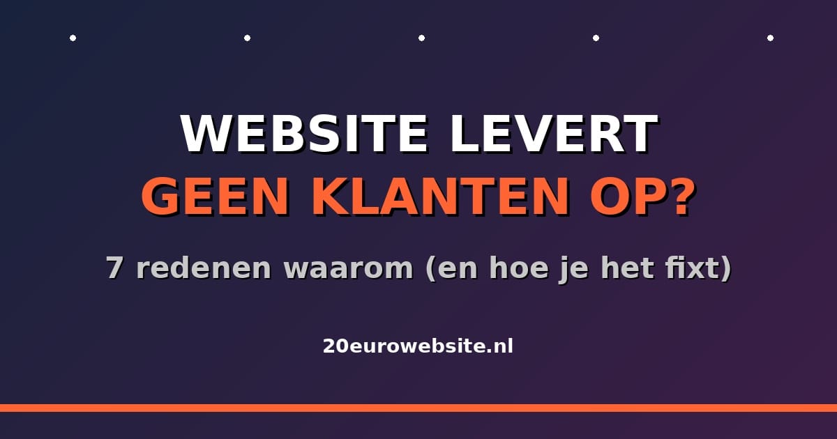 featured website geen klanten